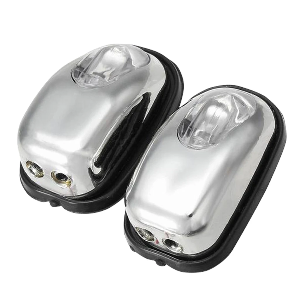 2 Stuks Auto Led Licht Voorruit Jet Sproei Nozzle Ruitenwisser Wasmachine Lamp Auto Licht Accessoires