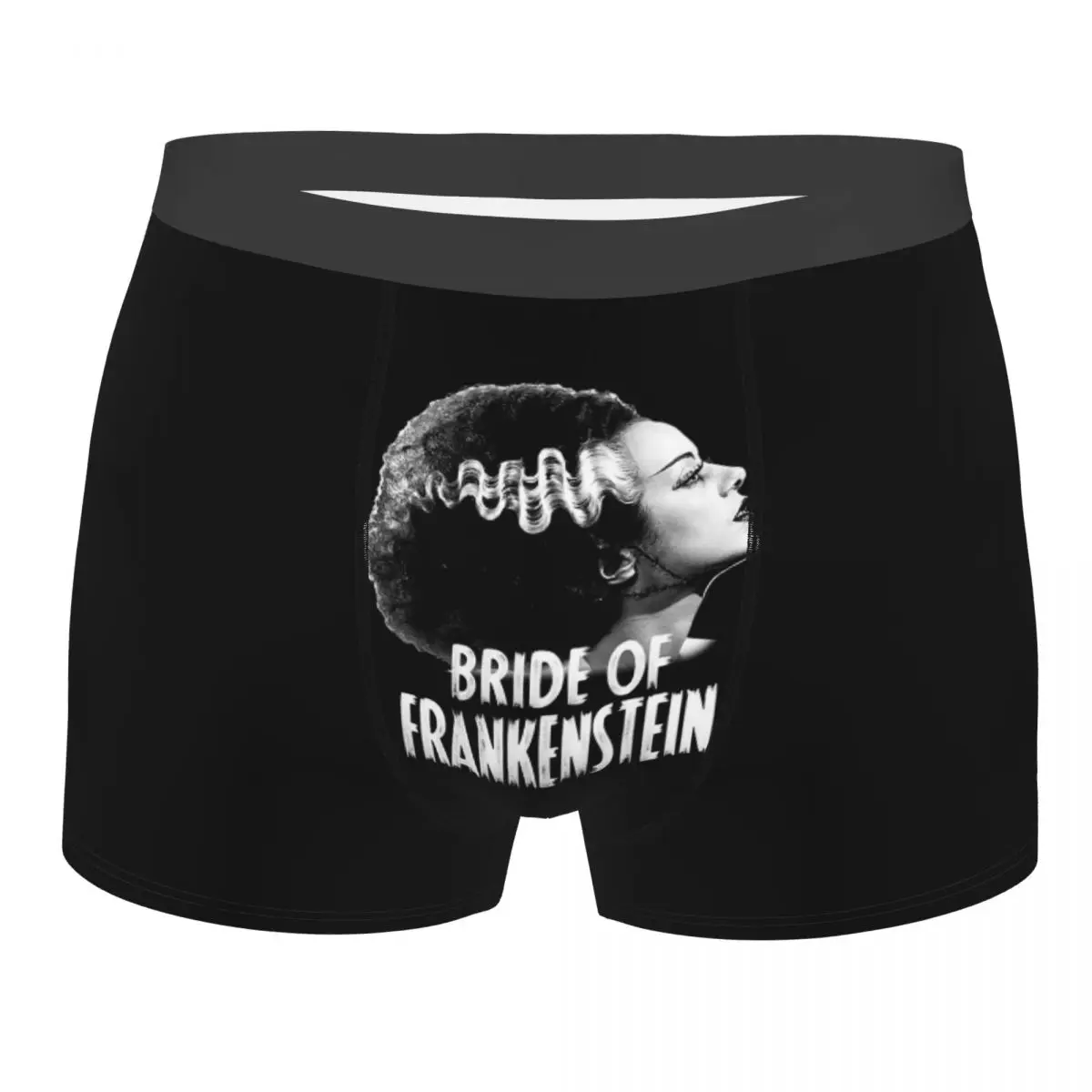 

Funny Boxer Bride Of Frankenstein Shorts Panties Men's Underwear Horror Movie Breathable Underpants for Homme S-XXL