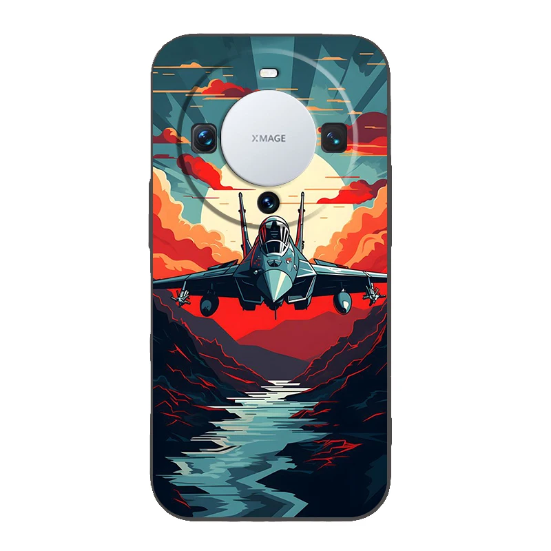 Sky Jet Fighter Silicone Phone Case Cover - Durable Protective Design