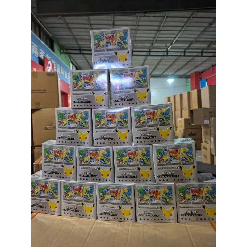 오리지널  PTCG 30주년 기념 Vol.1 첫 번째 파트너 스페셜 샤이니 레어 카드 세트 간체 중국어 수집가용 선물 상자