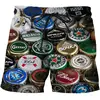 Beer Graphic Shorts Pants Casual Men 3D Printed Beach Shorts Summer Surf Swim Trunks Hawaii Vacation Swimsuit Ice Shorts 5