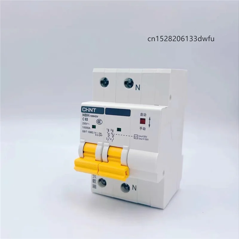 CHINT Solar Automatic Reclosure NBH NBH-100HGV Overvoltage Undervoltage Overload Protection Circuit Breaker PV Grid Connection