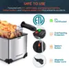 Deep Fryer, Electric Deep Fat Fryers with Baskets, 3 Liters Capacity Oil Frying Pot with View Window, ETL Certificated, 3