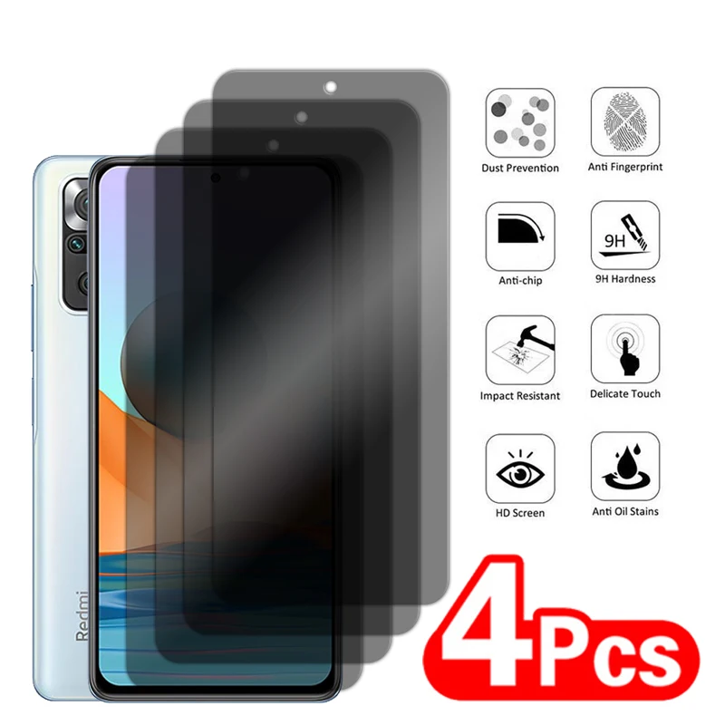 Hirshen 2 Pezzi Privacy Pellicola Protettiva per Redmi Note 13 Pro 5G+2 Pezzi Cover Protezione Pellicola Fotocamera, Anti Spy, Durezza 9H,Pellicola VetroTemperata Anti Graffio