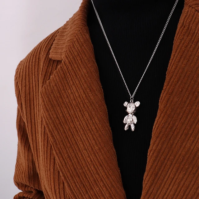 Fashion Cute Letter Bear Necklace