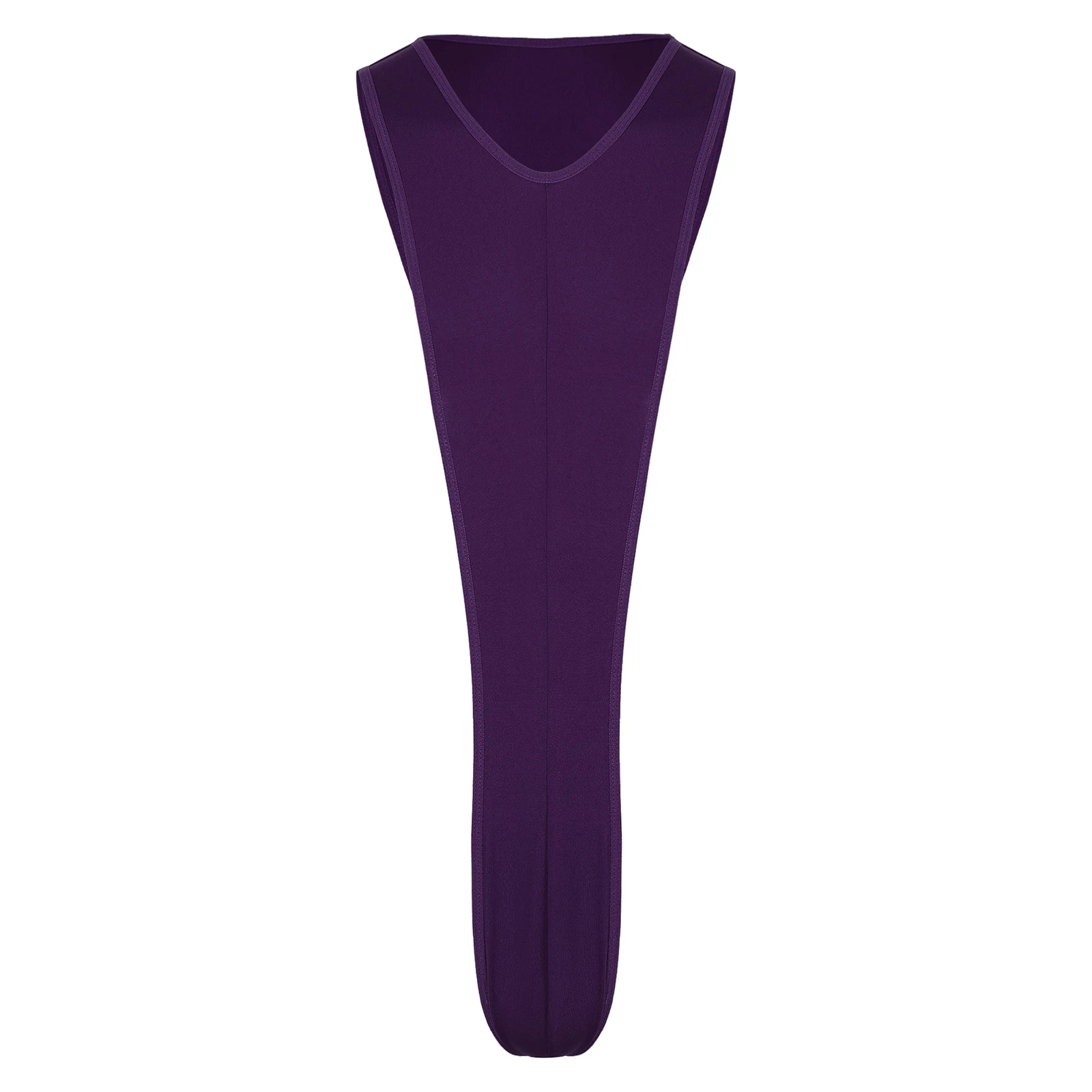 

Mens Solid Color Tank Bulge Pouch One-piece Swimsuit Mankini Erotic Swimwear Underwear Nightwear Bodysuit