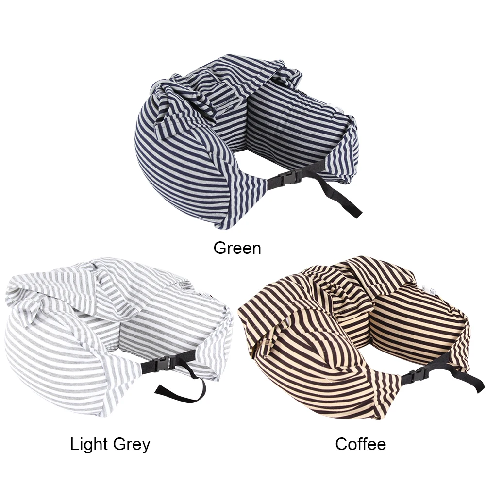 Stuffable Neck Pillow Hooded Neck Pillow Multi-Function Travel with Hood Lightweight for Travel Essentials