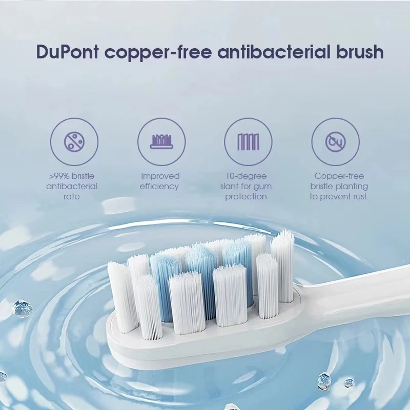 Toothink Sonic Electric Toothbrush USB Rechargeable Smart Timing Tooth Brush Teeth Clean Whitening Toothbrush Replacement Head 3