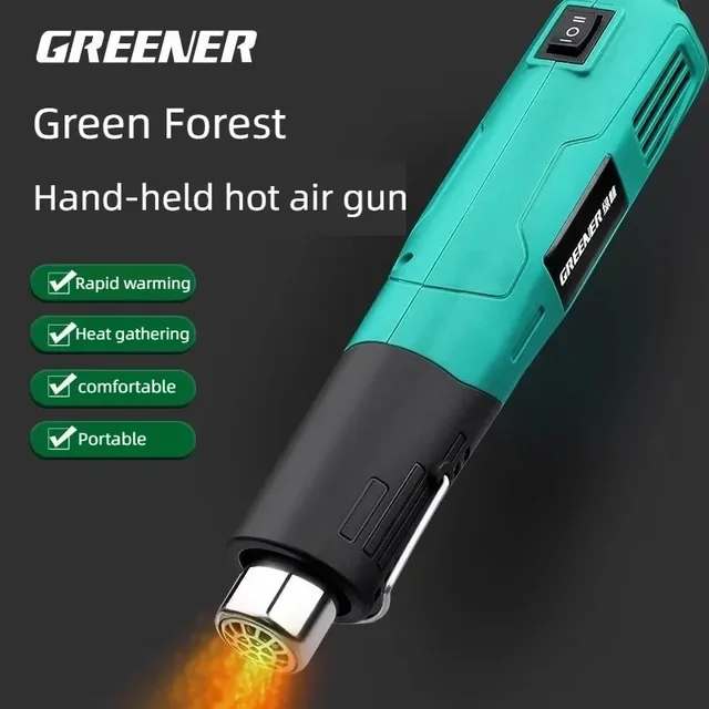 Industrial Hair Dryer Heat Gun, Hot Air Gun, Air Dryer for Soldering, Thermal Blower, Soldering Station, Shrink Wrapping Tools