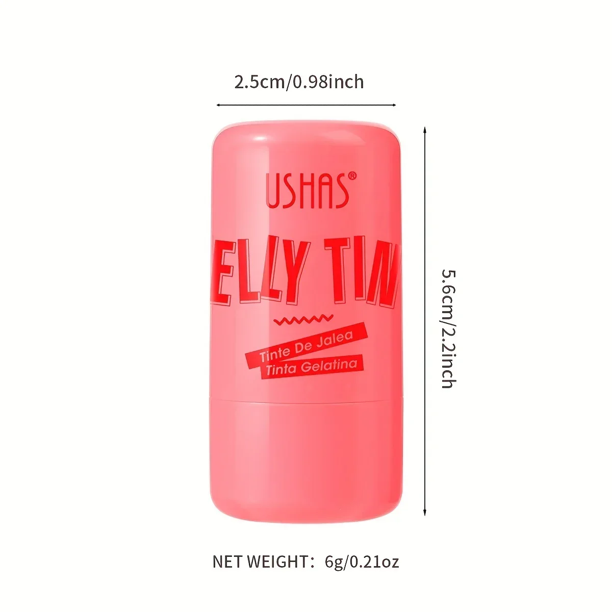 New Natural Long-lasting Blush Stick Lip Tinted Cooling Water Jelly Tint Jelly Blush Stick Watercolor Multi-Use Makeup