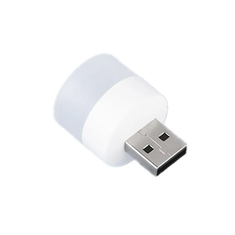 

USB Plug Lamp LED Eye Protection Night Light Bulbs Portable Outdoor Indoor Bedroom Lighting Decoration Small Round Book Lamp