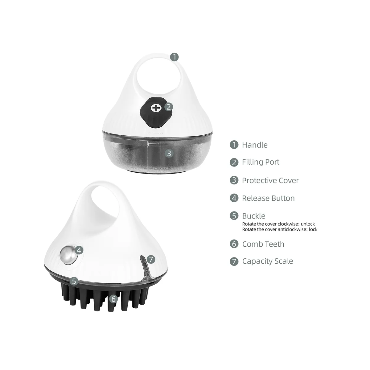 

Моющаяся питательная расческа для волос, аппликатор для раствора кожи головы, лечение восстановления кожи головы, эфирное масло, импорт жидкости