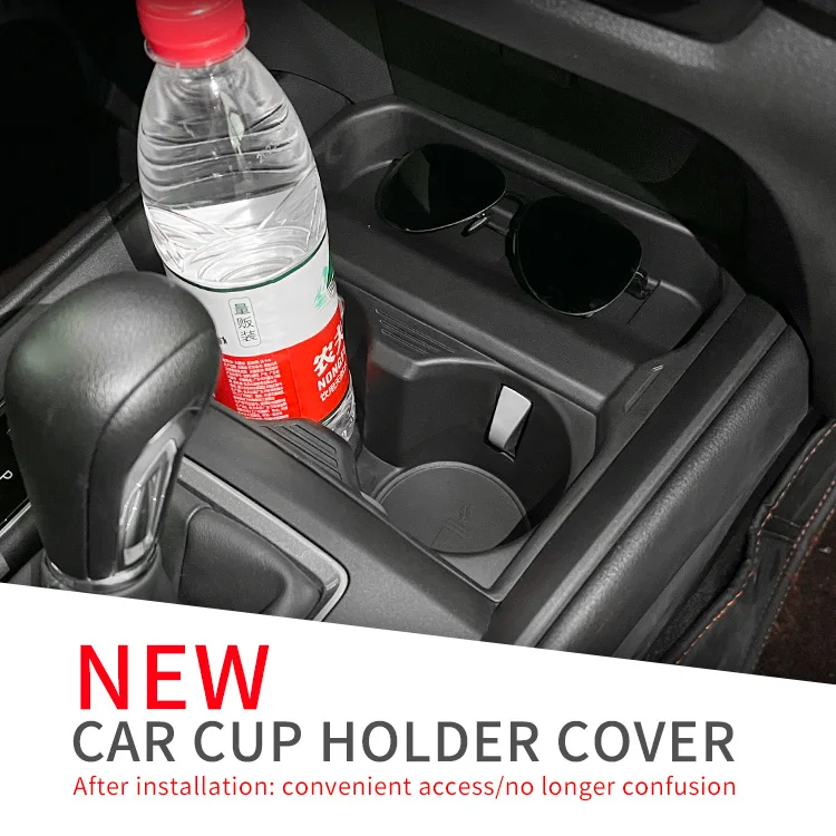 ZUNDUO für Mazda CX-50 Stoßdämpfender Getränkehalter Zentrale Wasseraufbewahrung Tasse Box Ablagefach Zubehör TPE – Detail 3
