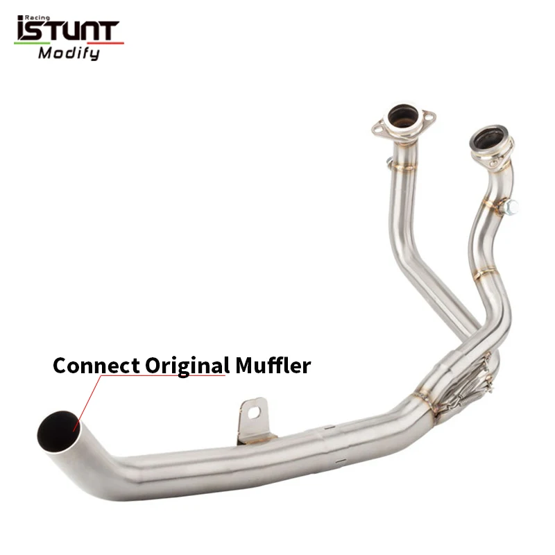 For Crf1100L Africa Twin 2020-2022 Crf1100L Motorcycle Exhaust Muffler Escape Moto Stainless Steel Modify Front Mid Link Pipe - Image 5