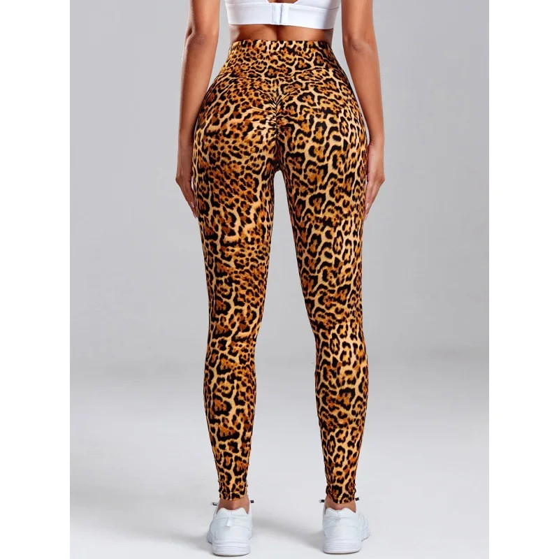 Leopard Print Leggings Women's High Waisted Yoga Pants Fitness Push Up Leggins Sexy Skinny Female Gym Clothes Sport Tights