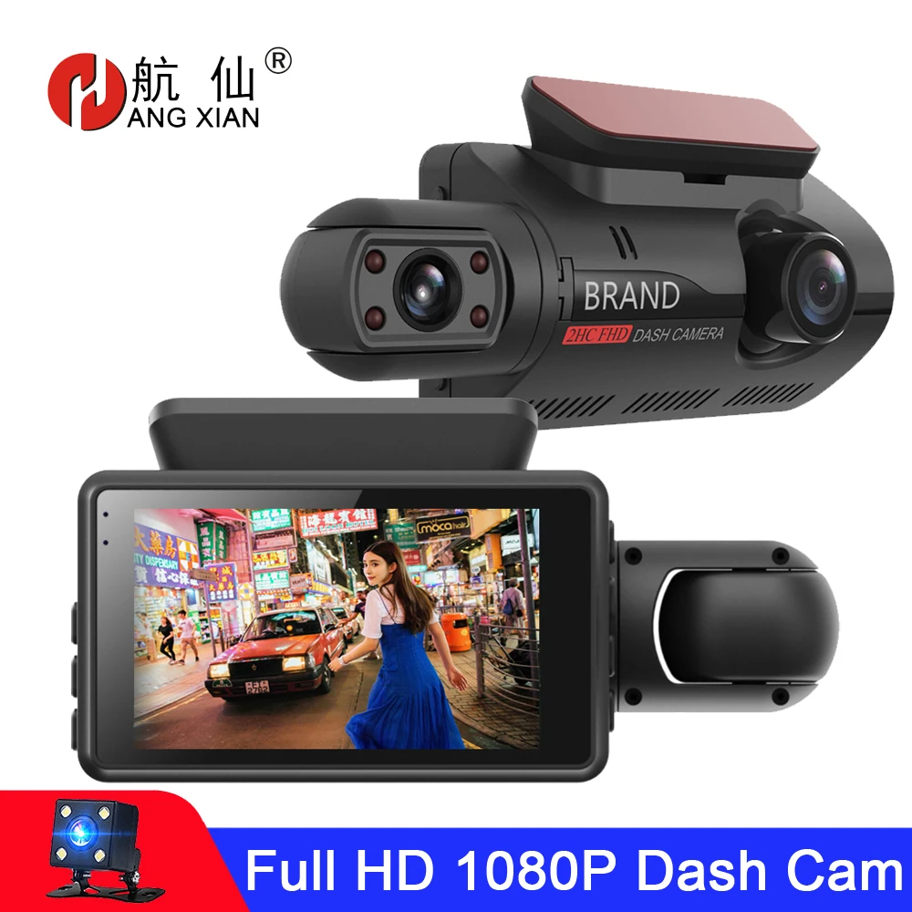 FHD Car DVR Camera Dash Cam Dual Record Hidden Video Recorder Dash Camera 1080P Night Vision Parking Monitoring G-sensor DashCam dash cam,car dvr monitor
