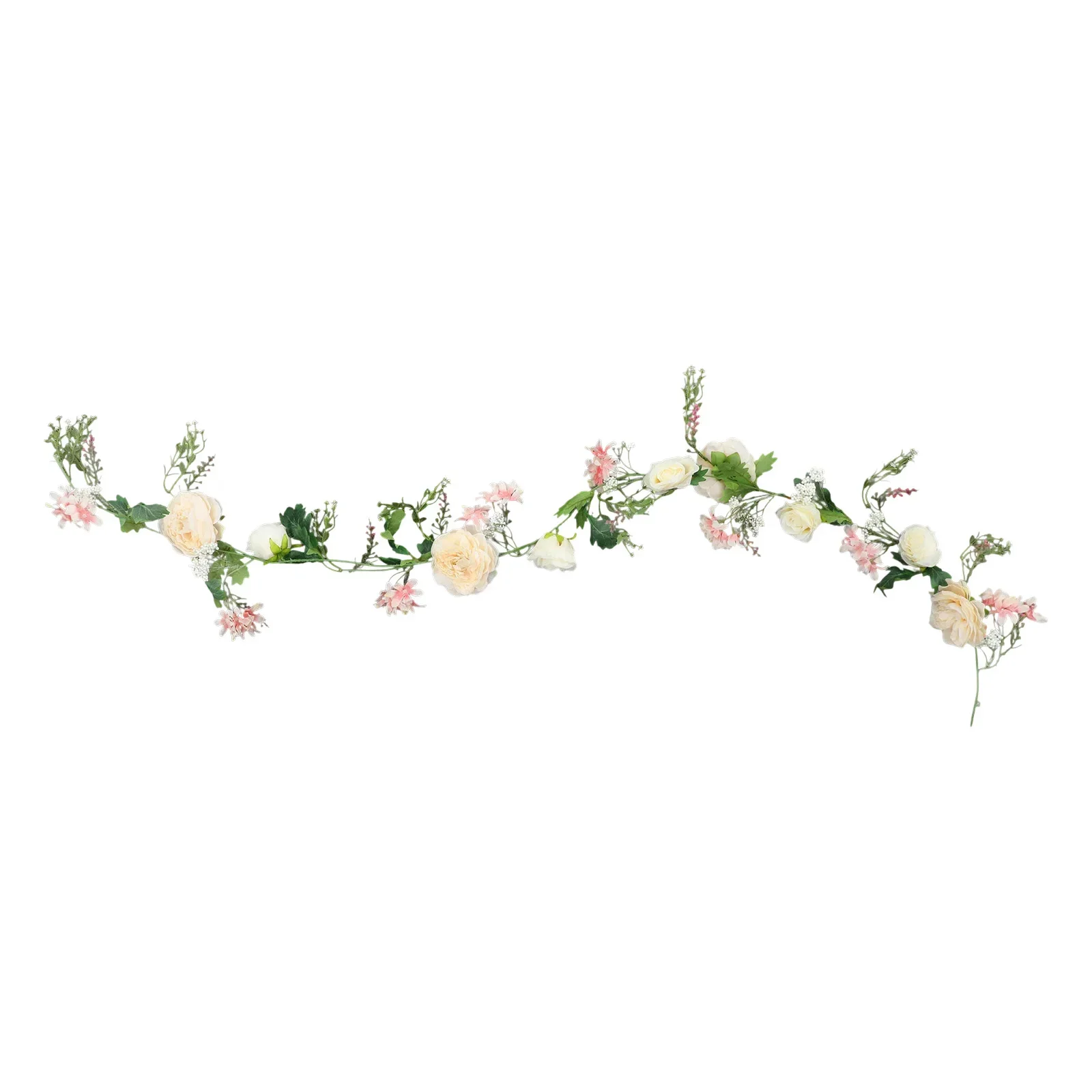 6-teilige künstliche Blumengirlande, Blumengirlande für Tür, Hochzeit, Party, Wand, Heimdekoration, künstliche Blumen – Detail 1