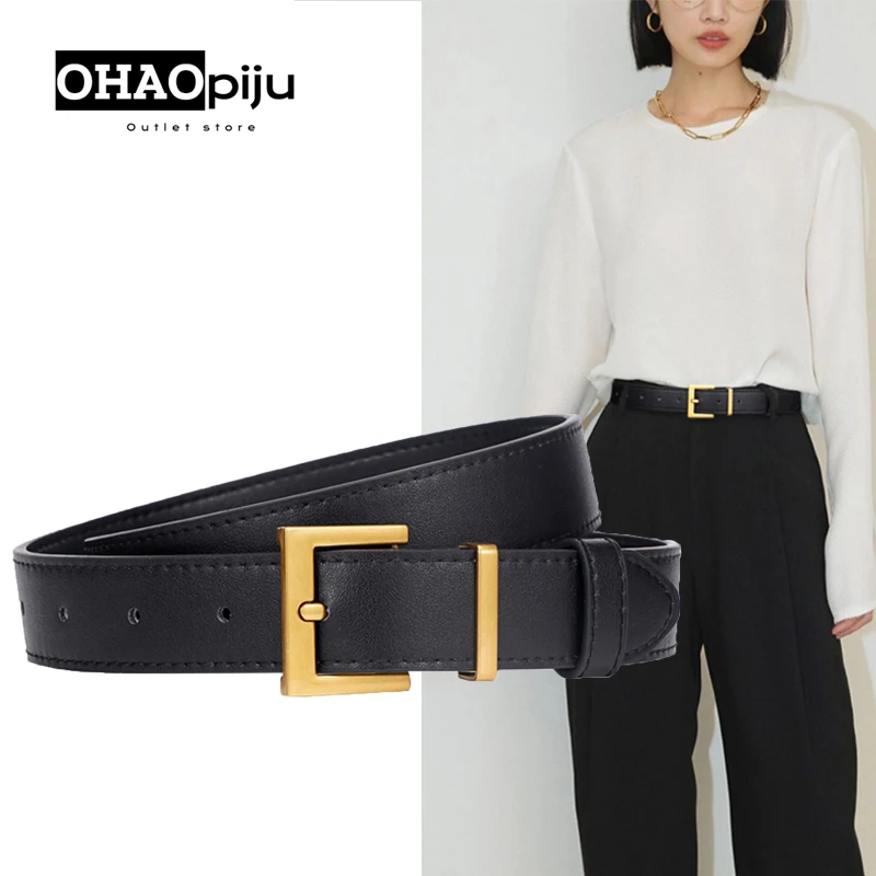 Cintura Casual Moda Uomo Cintura Automatica In Pelle Per Uomo - Fibbia A Cricchetto, Larghezza 3.5cm, Stile Casual Casual Elegante