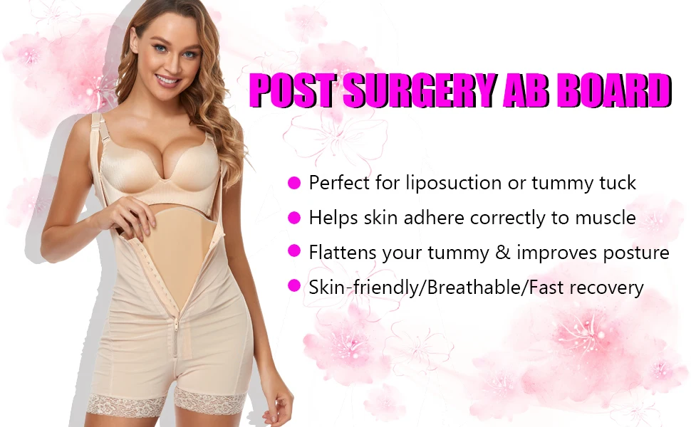 Description Picture 2 of item1PC Lipo Foam Compression Ab Board Post Surgery Abdominal Board Liposuction Posture Recovery Belly Shaping Board Women's Underwe