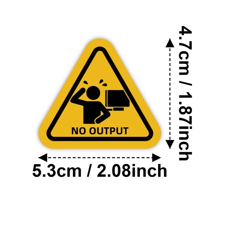 10/30PCS 레트로 재미있는 경고 표지판PVC 스티커 미적 DIY 장식 전화 노트북 수하물 스케이트 보드 낙서 데칼