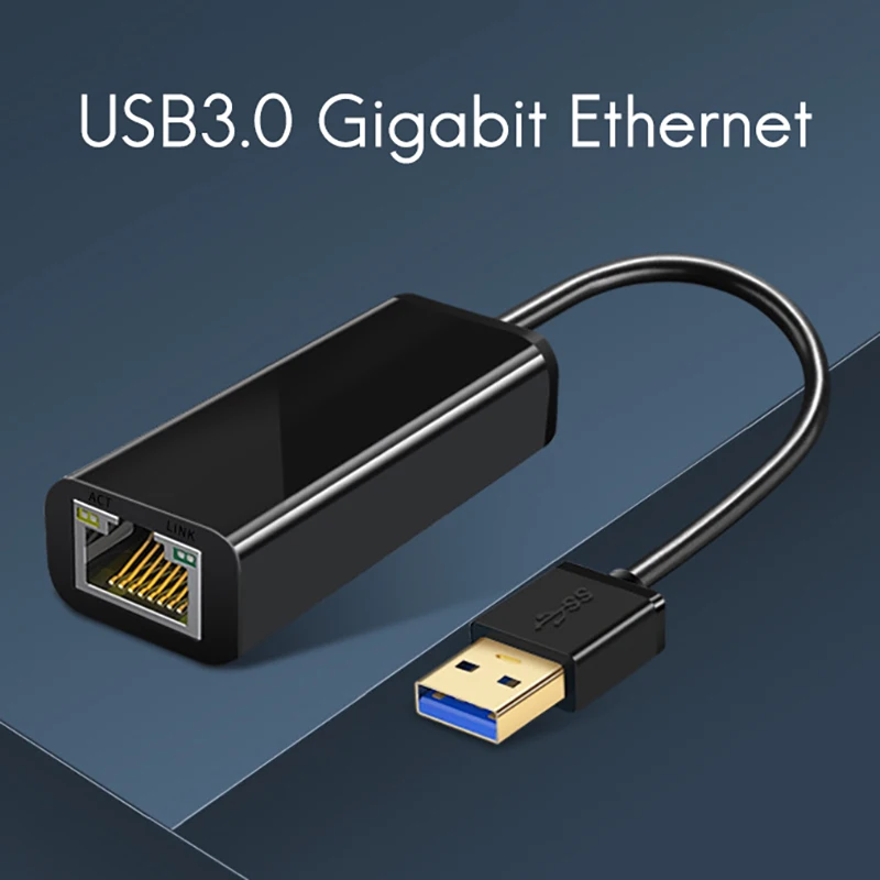 Ethernet Adapter USB3.0 10/100/1000M Network Card Interface Drive Free LAN Port Computer Converter for Switch Mac OS cable toner tracer