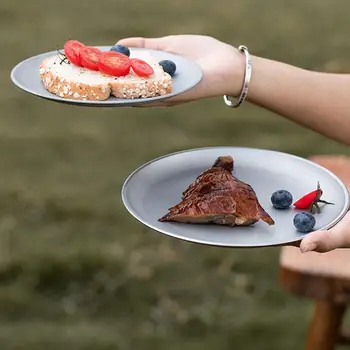 Titanium Camping Plate 4