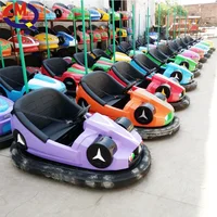 Indoor and Outdoor Adults Kids Amusement Park Rides Electric Battery Operated Floor Bumper Car 2