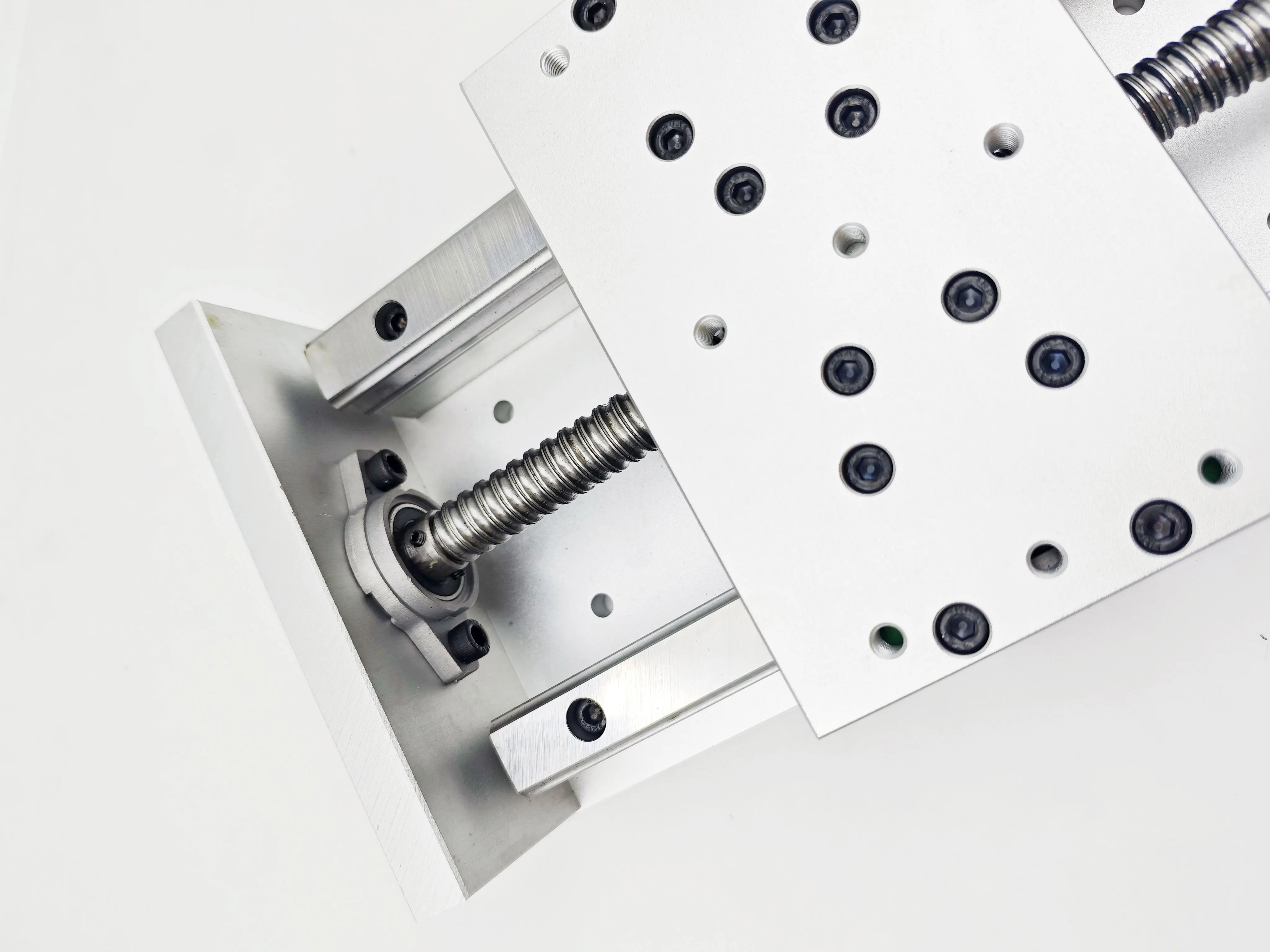 ZBX150 200mm CNC Linear Stage Motion Actuator X/Y/Z Axis Cross Sliding Table Double Linear Slide Rail Guide 1605 Ballscrew 5