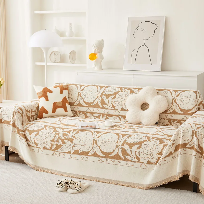 Chenille Jacquard Sofa Towel Sofa Cover Cloth Towel All-inclusive Sofa Cover Dust Cloth Household Sofa Protective Cover 6