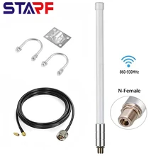 

10dBi 868MHz Tuned LoRa Helium Omni Fiberglass Aerial N Female Antenna KSR200 Coaxial Cable For Bobcat Miner 300