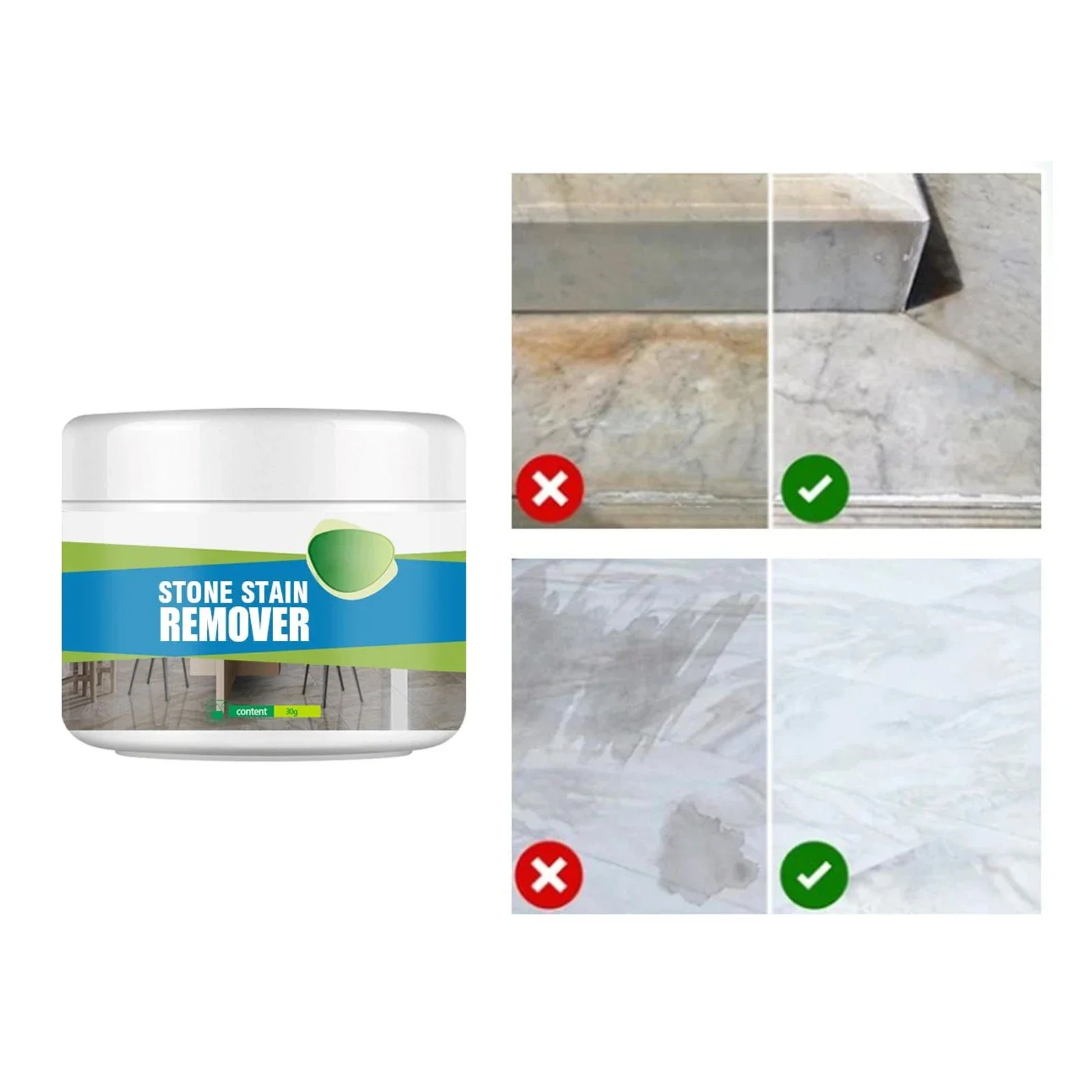 Stone Cleaning Powder Granite Oil Remover Tile Stubborn Stains Cleaner Quartz Stone Decontamination Marbles Cleaning Solution, stone stain remover