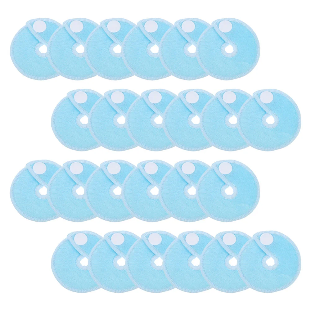 24 Pcs Microfiber Pad Baby Belly Button Feeding Tube Pads Breastfeeding Cotton Bamboo Boys Covers 6