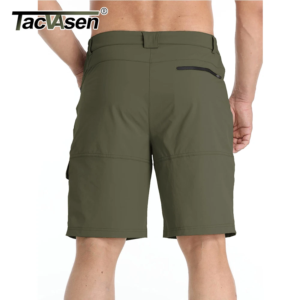 TACVASEN 남성용 빠른 건조 나일론 작업 반바지, 캐주얼 하이킹 카고 반바지, 경량 야외 낚시 반바지, 여름
