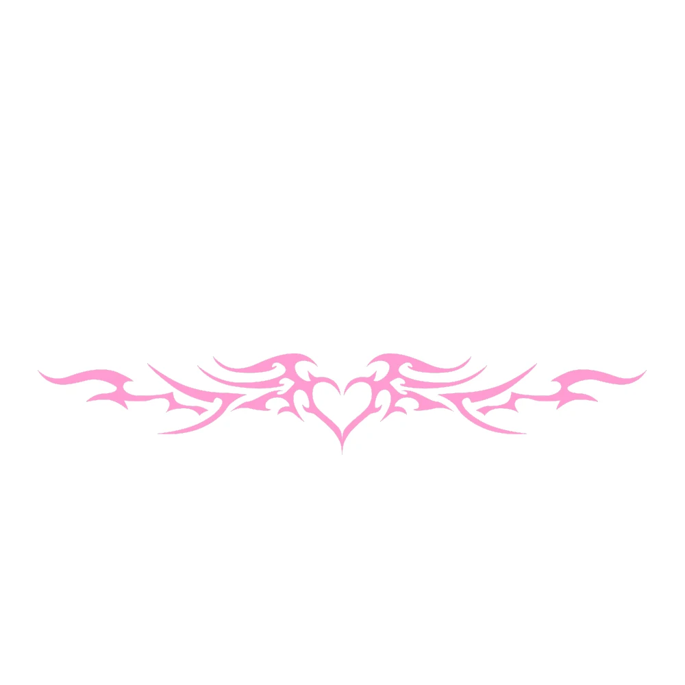 Fire Heart Wings Vinyl Car Decor Stickers - Stylish Auto Bumper and Window Decals