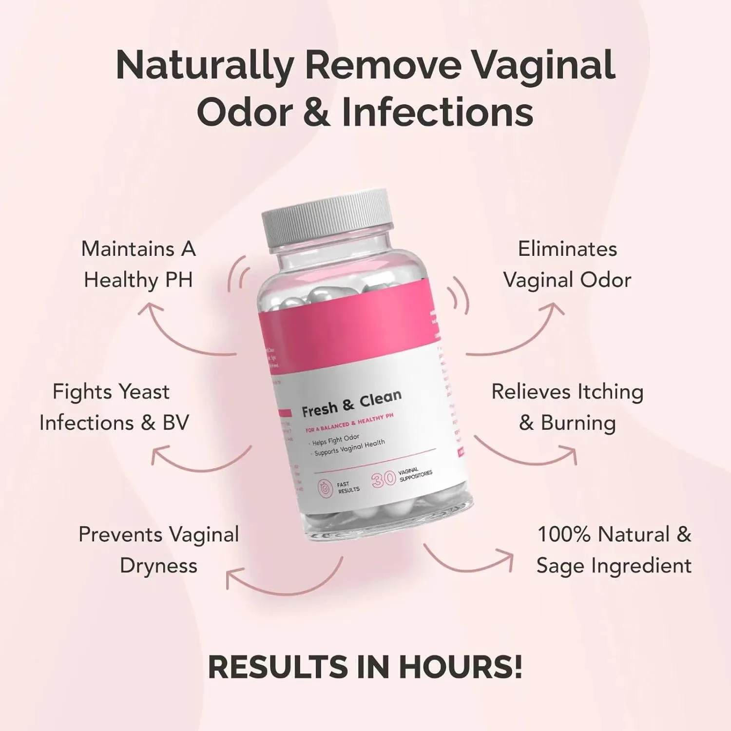 Vaginal Health Supplement Capsules for Women PH Balance for Vaginal Odor & Flora Relieve Itching