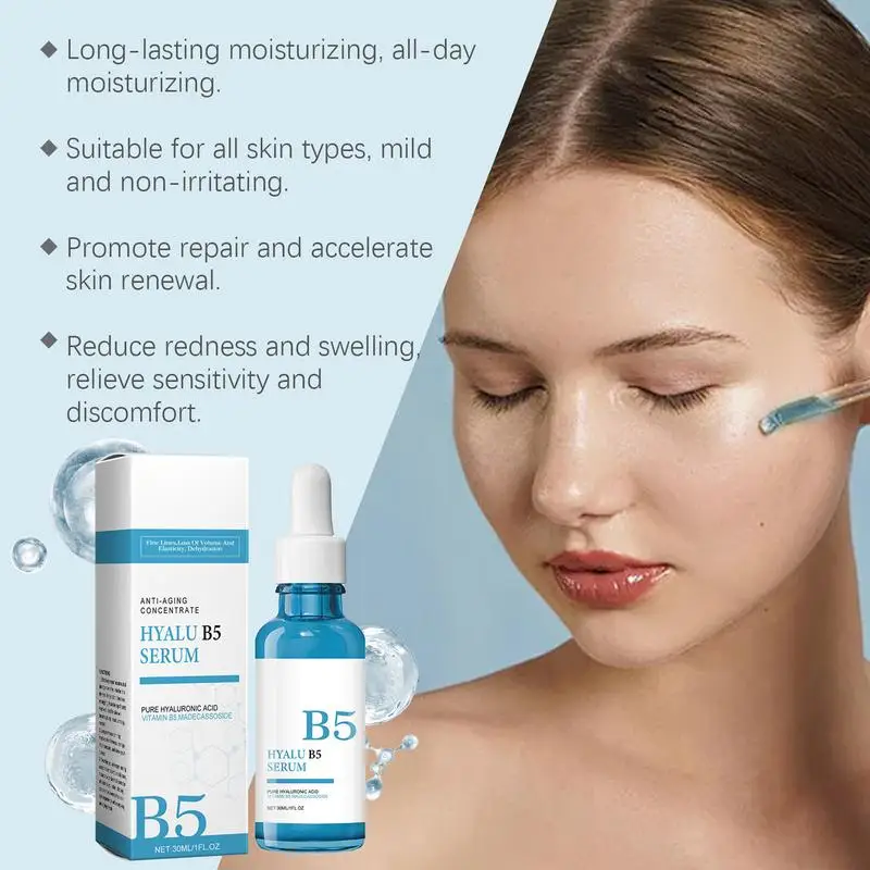 Refining Essence Firming Hydrating Brightening Face Essence Face Tightening Lifting Firming Serum B5 Serum Shrink Pores Serum 4
