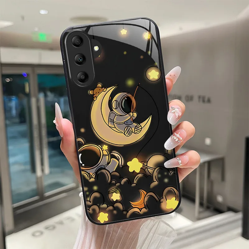 Tiger Dragon Tempered Glass Hard Back Phone Case Cover