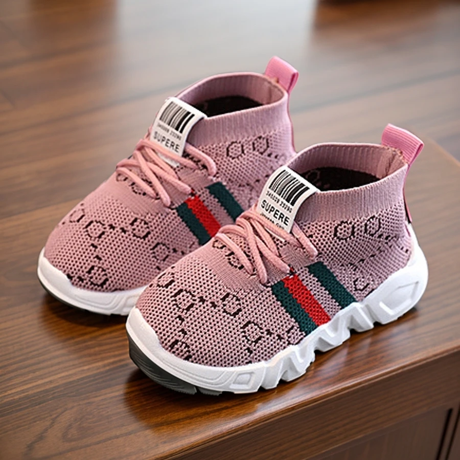 New Children Casual Mesh Sneakers Soft Bottom Comfortable Anti-Slip Baby First Walkers Shoes for Toddler Infant Boys Girls