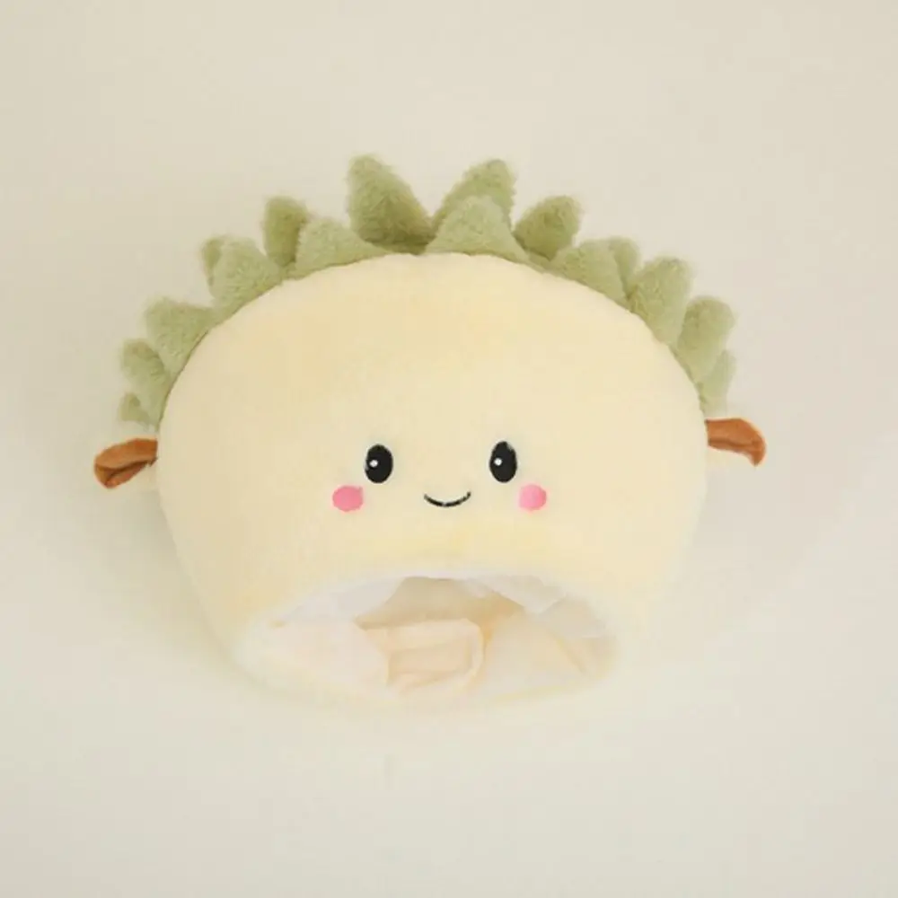 Cute Stuffed Doll Plush Durian Hat Warm Fluffy Plush Hat Toys Soft Comfort Durian Cap Kids Birthday Christmas