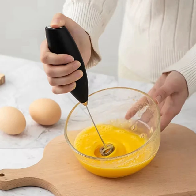 Frullino per le uova elettrico montalatte senza fili portatile caffè Cappuccino montalatte Mini frullatore per uso domestico 5