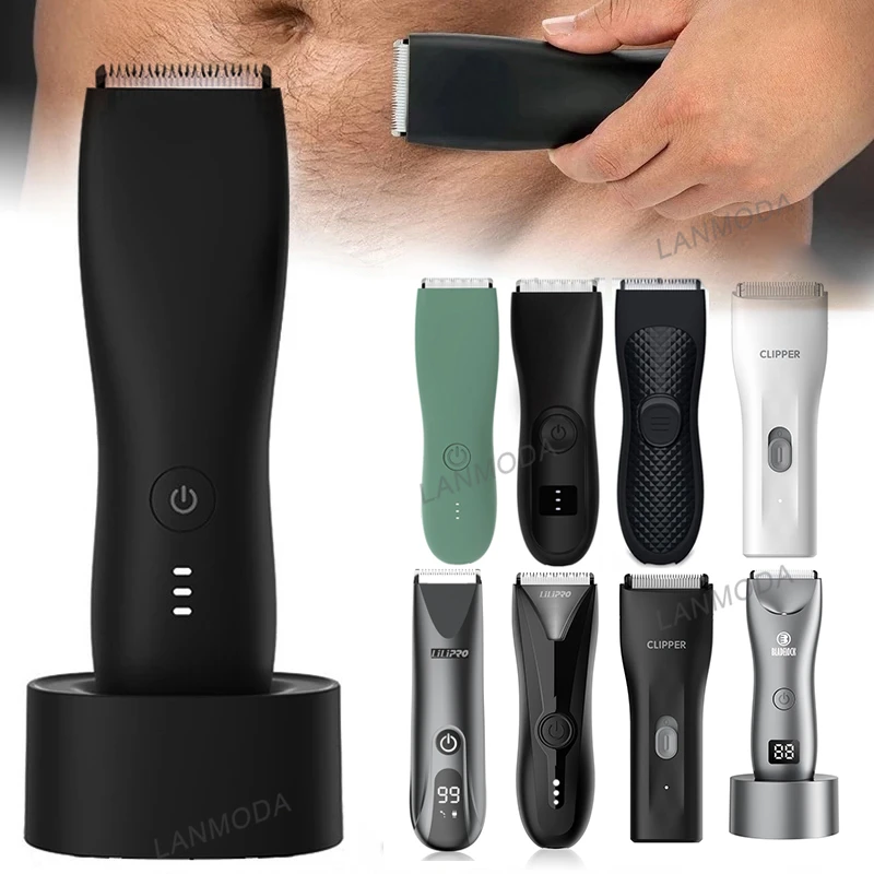 Pubic Hair Cutter Professional Ball Trimmer Electric Shaver for Men
