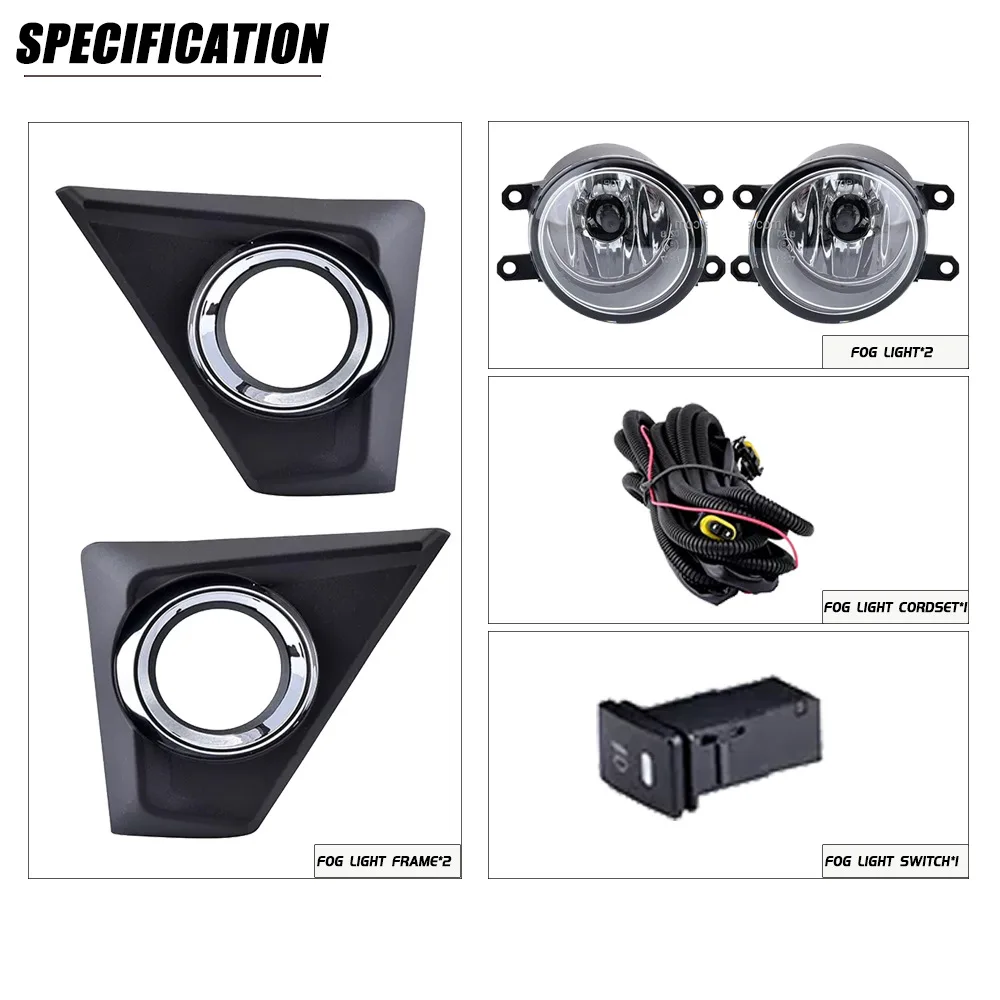 

car styling head light for Proton Axia fog light 2019~2022y car accessories halogen bulb 4300k Headlamp Proton Axia fog lamp