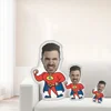 Diy customizable plush superhero pillow made of soft polyester fabric, a real person face cushion, is a unique gift for friend 2