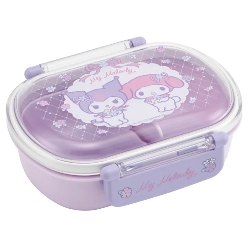 Kuromi Kawaii Portable Lunch Box Cartoon Resin Anime Double Layer Girl  Chopsticks Thermal Bags Japan Healthy Food Container Gift - AliExpress