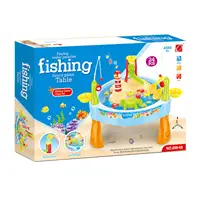 Water Circulating Fishing Game Board Play Set Water Table Toys Kids Fishing Toys for Outside Outdoor Backyard Children Age 1-3 1