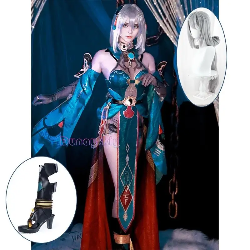 

Game Honkai Star Rail Hanya Honkai Cosplay Hanya Cosplay Costume Party Outfits Costume Wig Shoes Full Set for Women Role Play