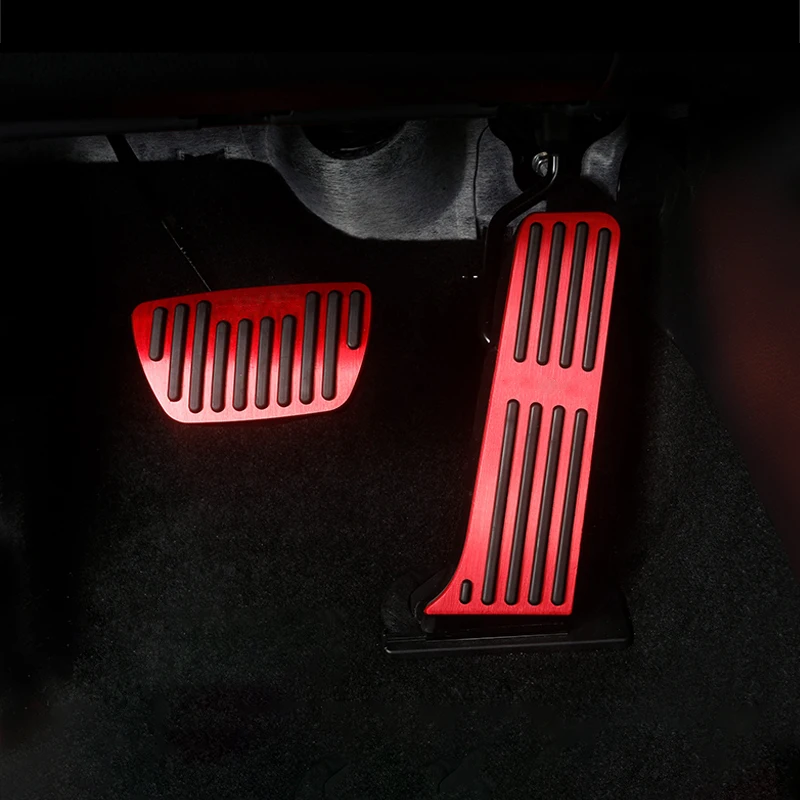 Car Foot Fuel Accelerator Brake Rest Pedal Cover Pad For Toyota RAV4 RAV 4 XA50 Hybrid Accessories