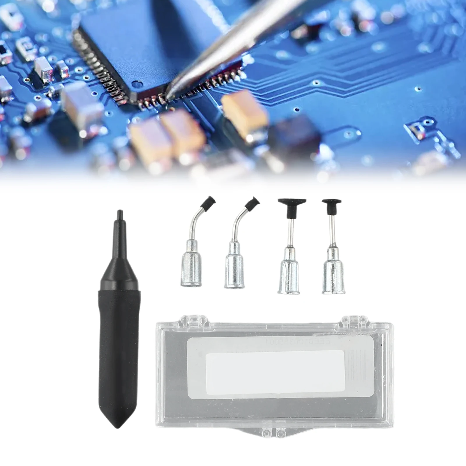 

Kit Acuum Suction Pen About 50 Grams Desoldering Pen IC SMD Tweezers Picking Tool Rubber High Quality Accessories