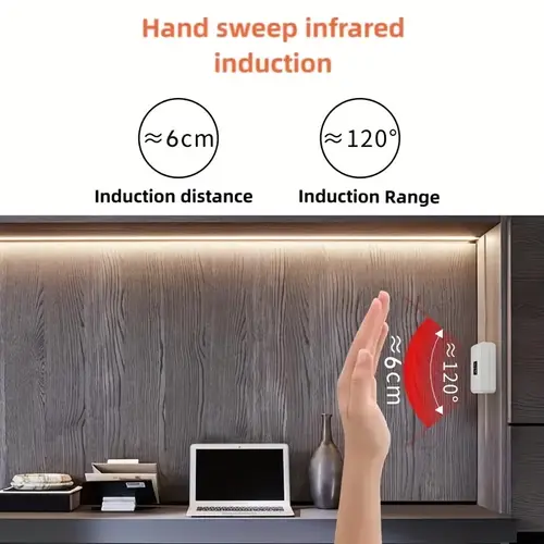 USB LED Strip Lights DC 5V Smart Dimmer Hand Scan Sensor Switch On/off Control Backlight Tape TV Lamp Tape Bedroom Home Decor - Image 4