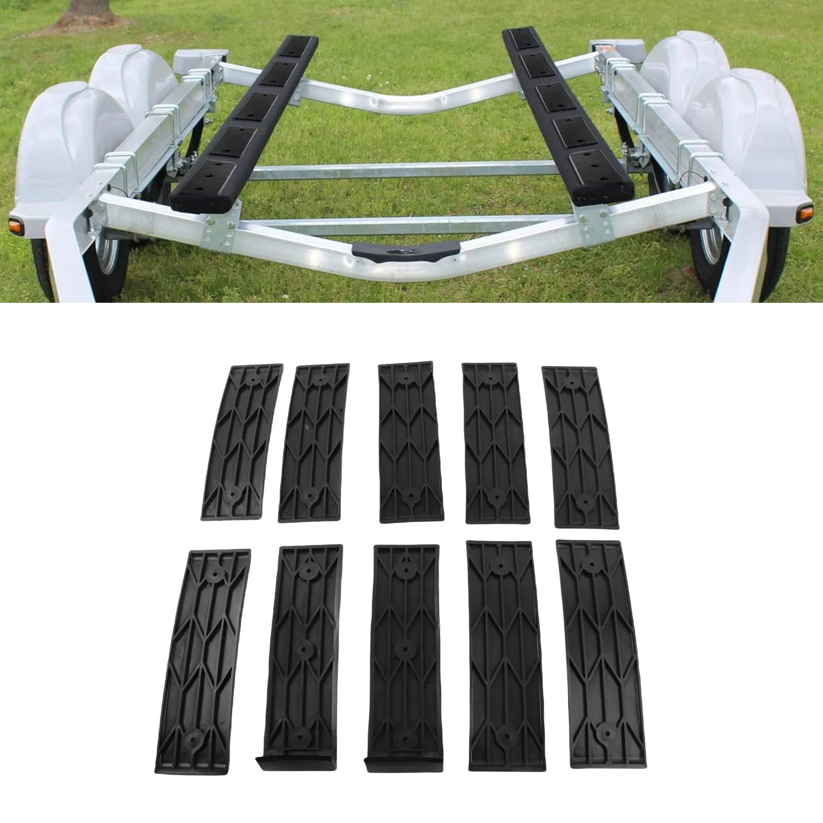 Boat Trailer Bunk Slide Pad Reduce Friction Easier Launching Loading Heavy Duty Boat Trailer Bunk Slicks for Any Bunk Trailers